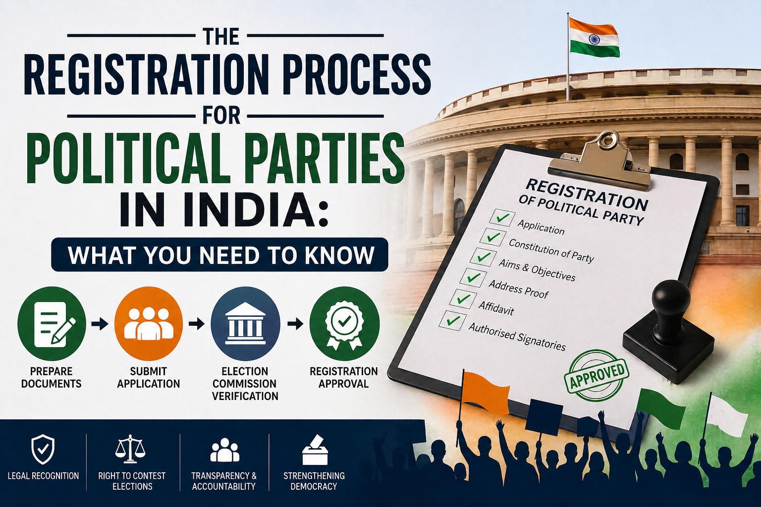 Registration process for political parties in India step by step guide